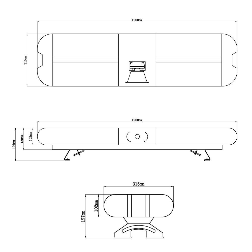 Lightbar with Speaker（Rescue vehicle、Snowplow truck）