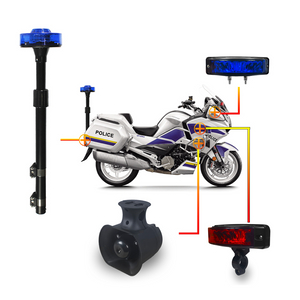 Police Motorcycle System Warning Headlight